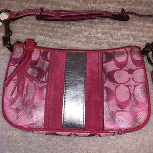 COACH 2182 PINK SILVER TIE DYE DEMI PURSE BAG NWT